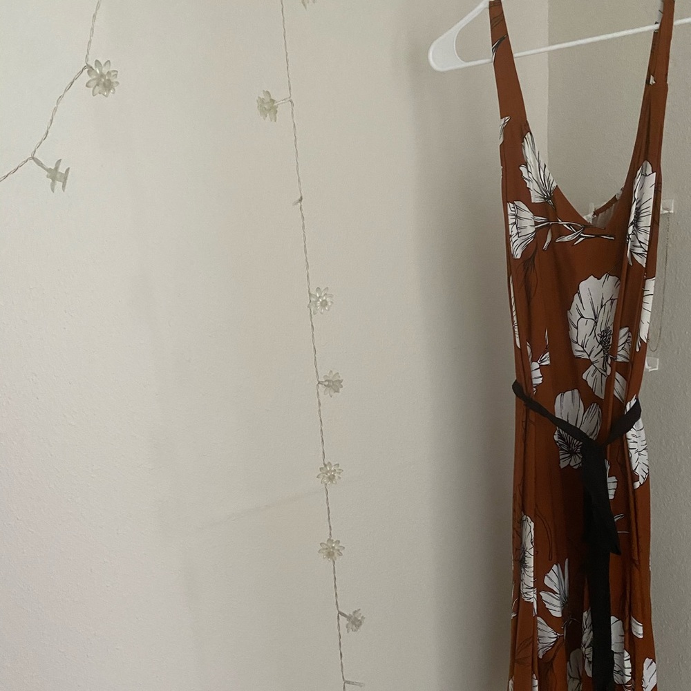 Ava & Viv Floral Midi Dress Plus Size